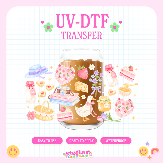 SWEET COTTAGE PICNIC - 16 OZ UV DTF