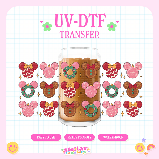 MOUSE ORNAMENTS - 16 OZ UV DTF