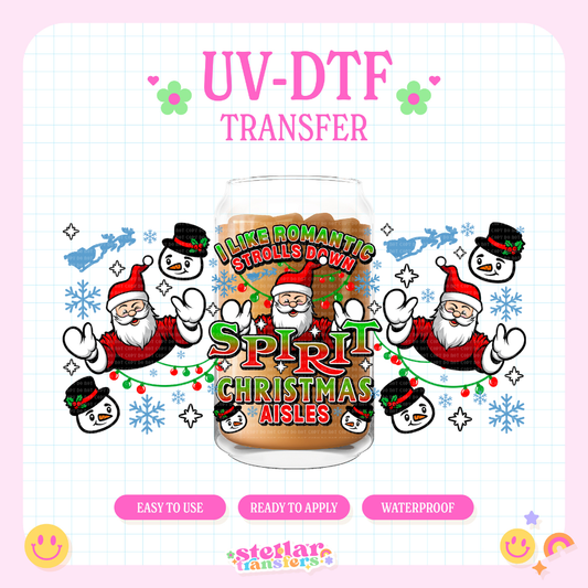 CHRISTMAS SPIRIT - 16 OZ UV DTF