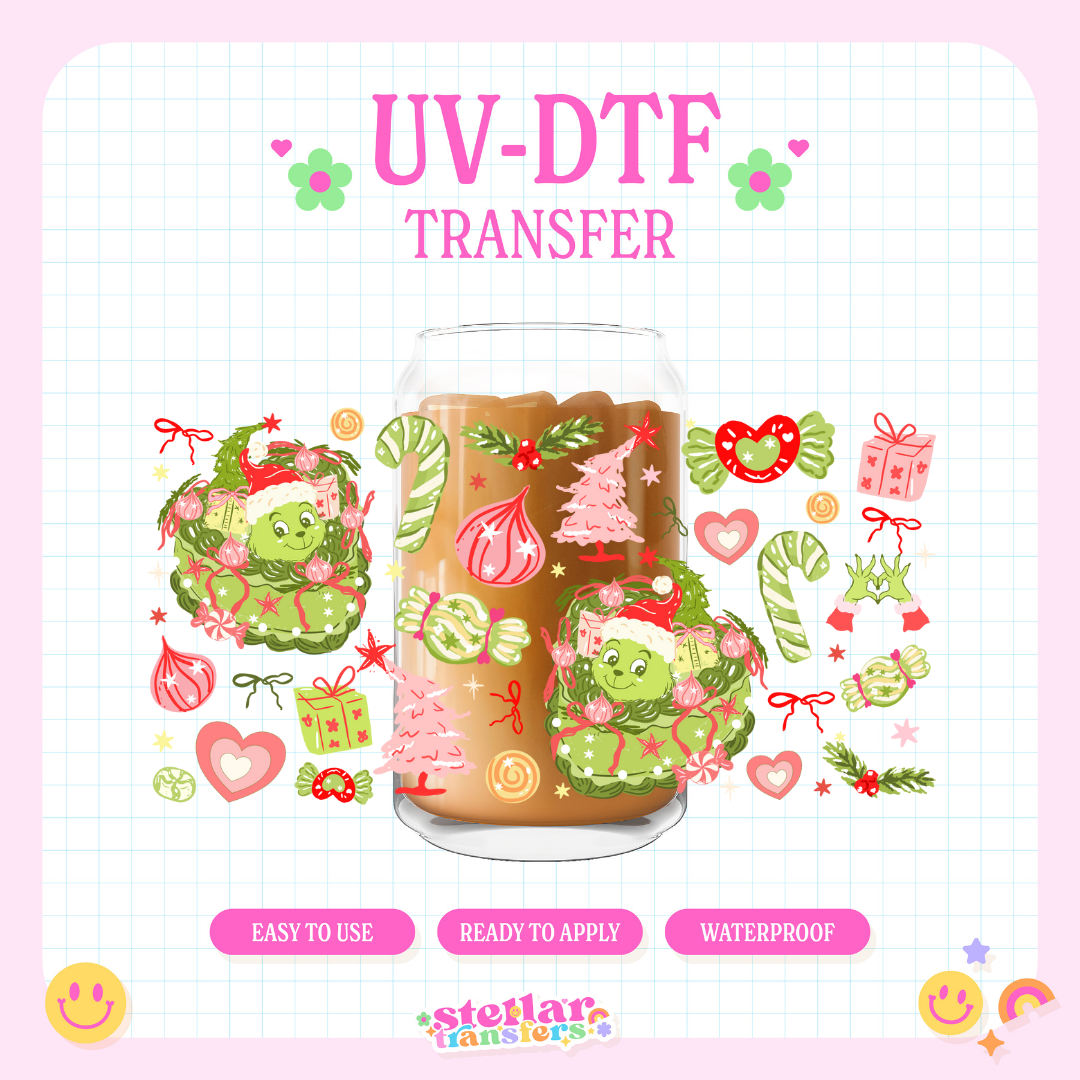 GRNCH CAKE - 16 OZ UV DTF