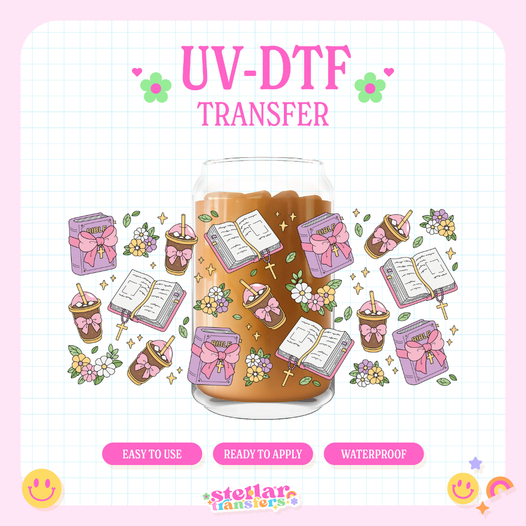 COFFEE AND JESUS - 16 OZ UV DTF