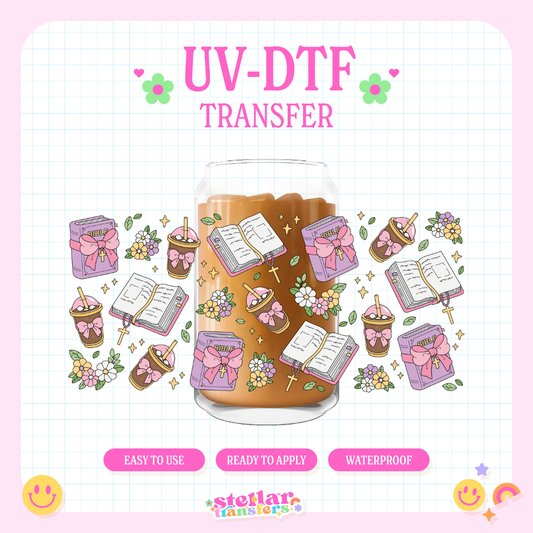 COFFEE AND JESUS - 16 OZ UV DTF