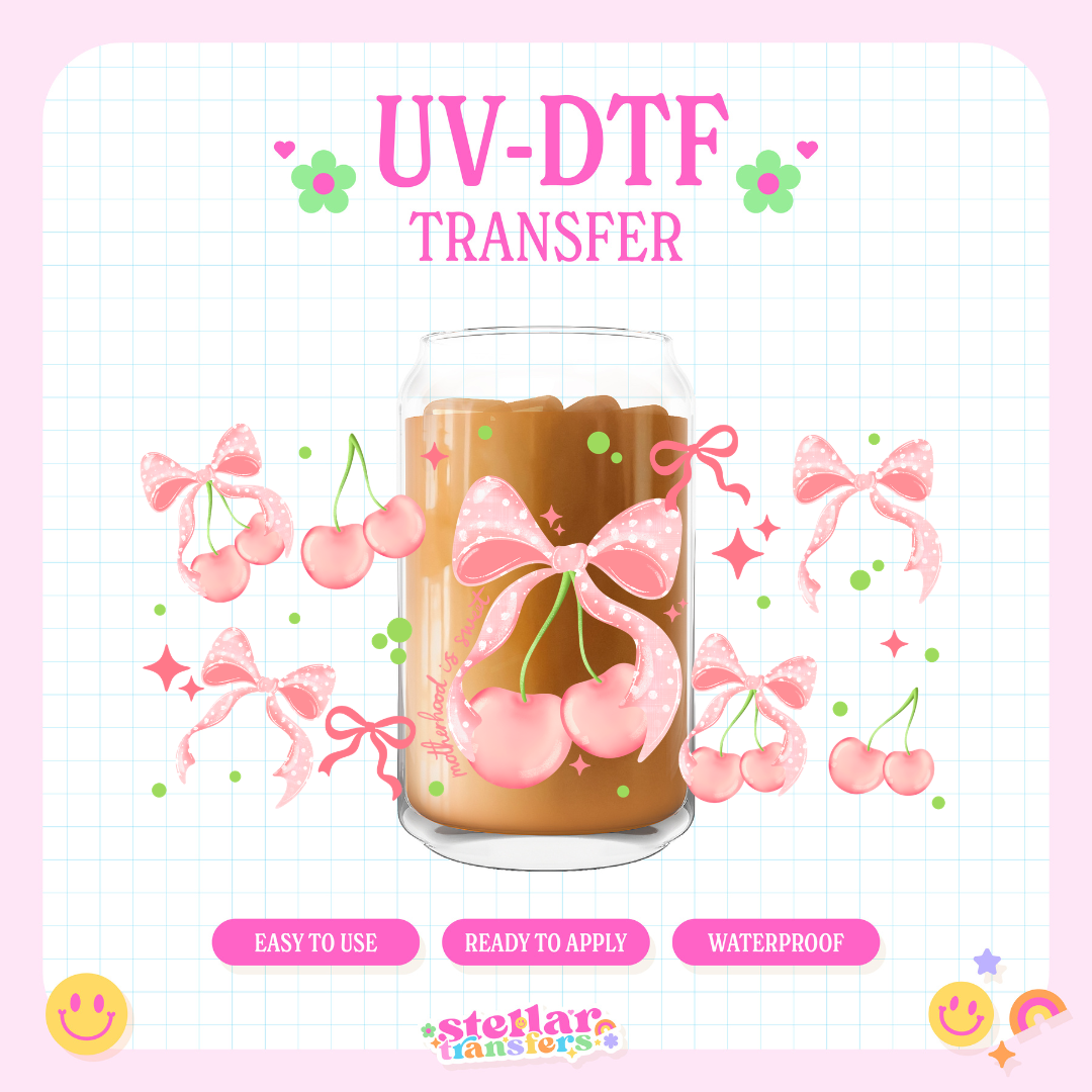MOTHERHOOD IS SWEET - 16 OZ UV DTF