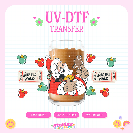 SANTA NORTH POLE - 16 OZ UV DTF