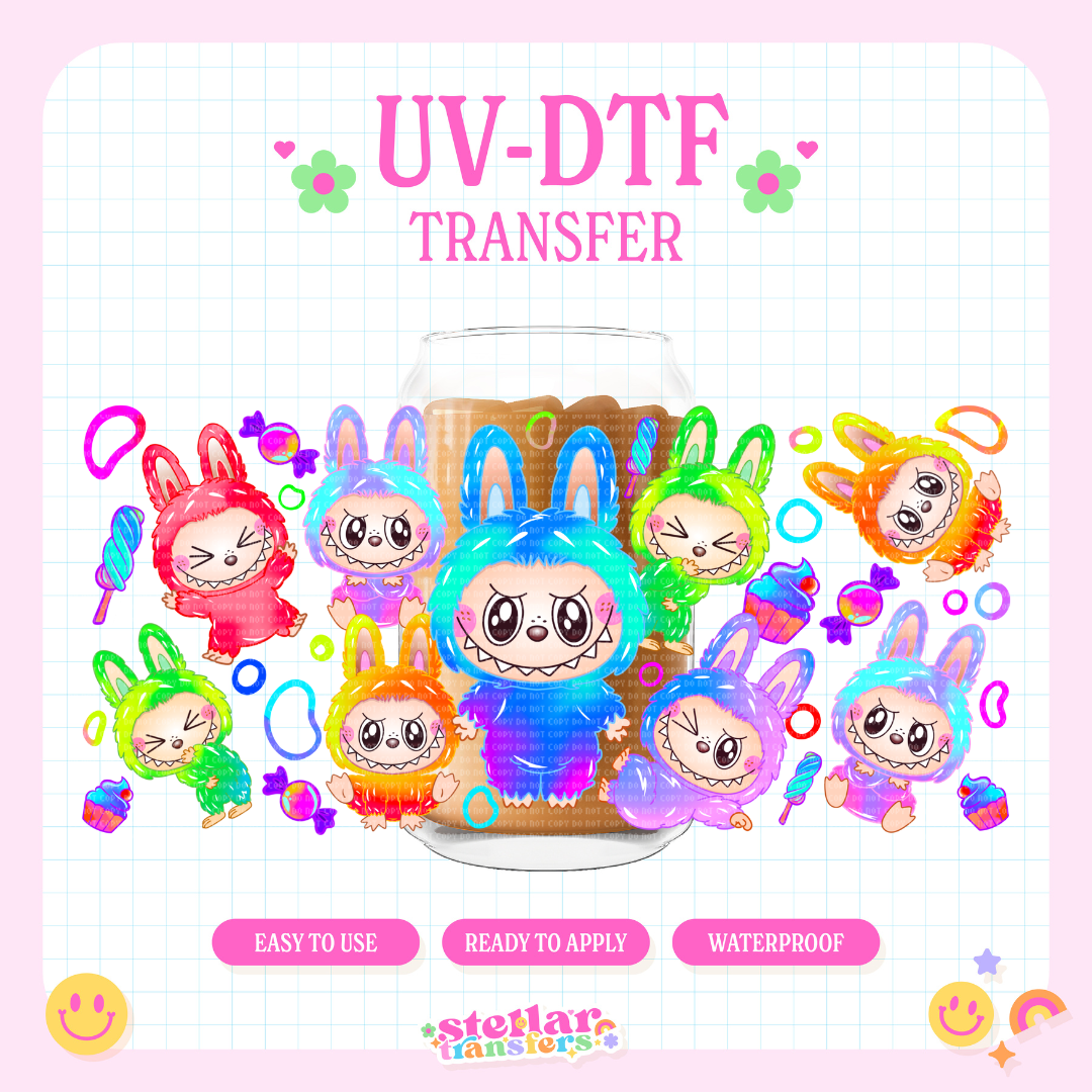 CANDY MONSTERS - 16 OZ UV DTF