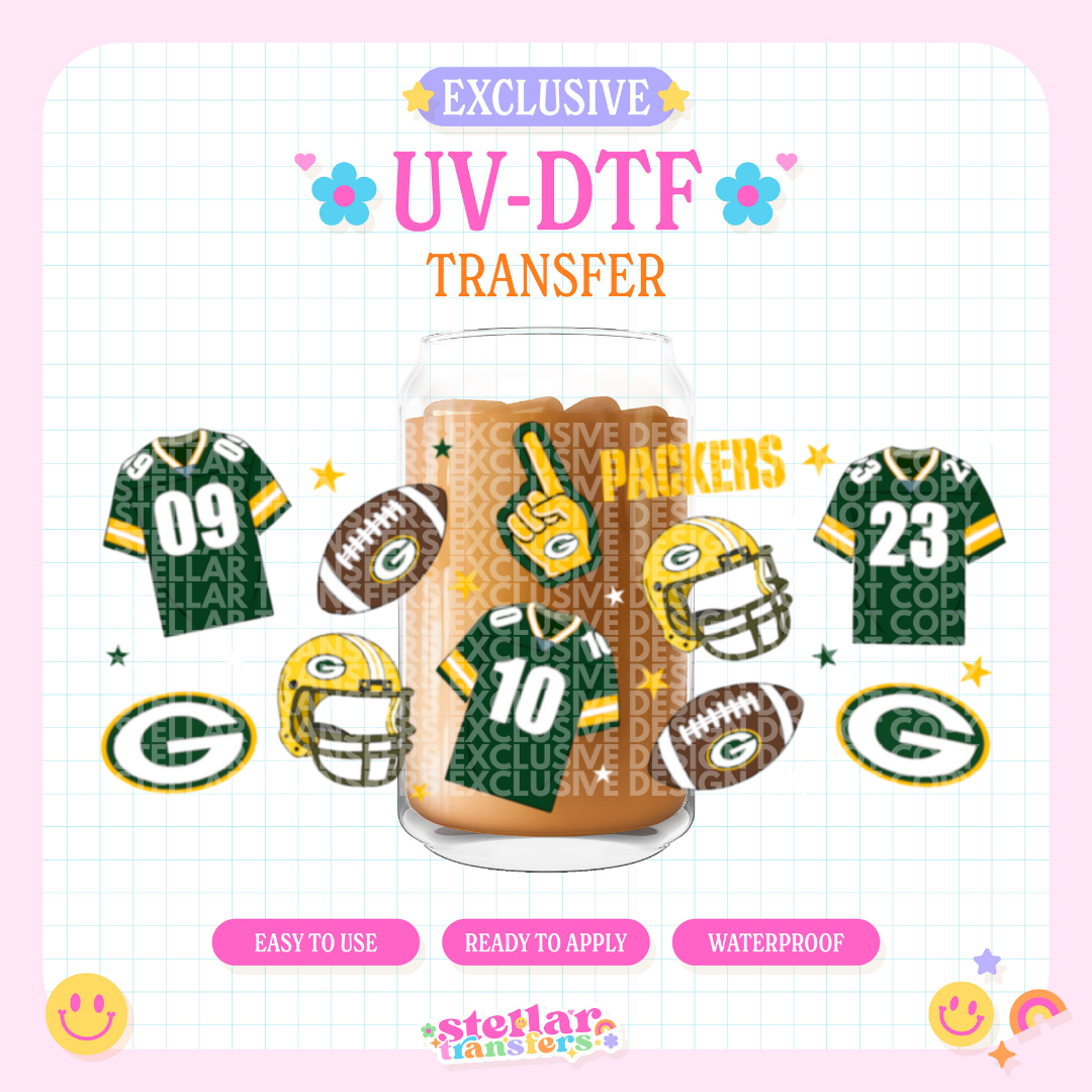 GREEN BAY FOOTBALL EXCLUSIVE - 16 OZ UV DTF