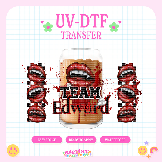 TEAM EDWARD - 16 OZ UV DTF