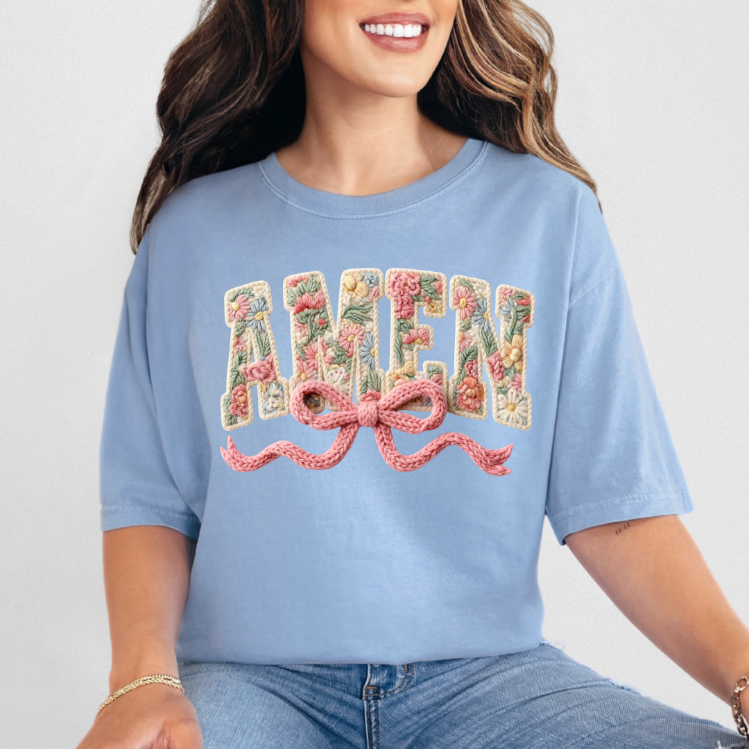 AMEN - CLEAR FILM SCREEN PRINT