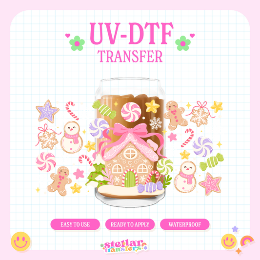 CANDY CHRISTMAS HOUSE - 16 OZ UV DTF