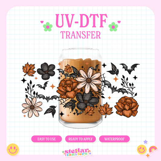 SPOOKY FLORAL GARDEN - 16 OZ UV DTF
