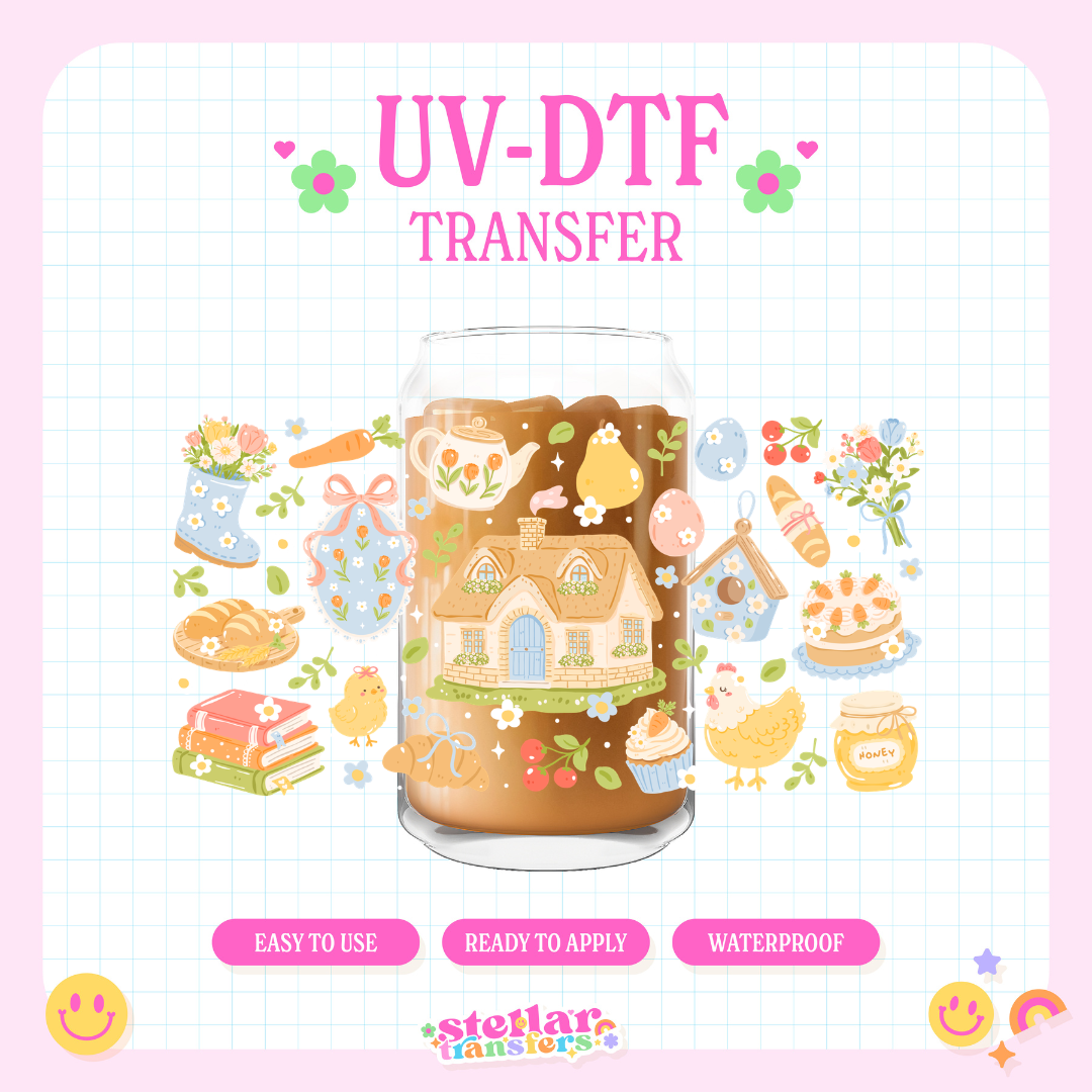 COTTAGE HOUSE - 16 OZ UV DTF
