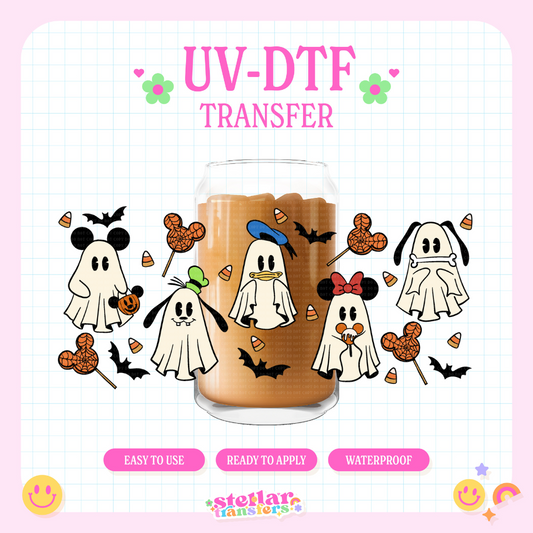GHOSTIE FRIENDS - 16 OZ UV DTF
