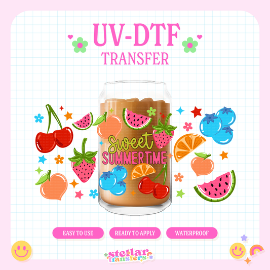 SWEET SUMMERTIME - 16 OZ UV DTF