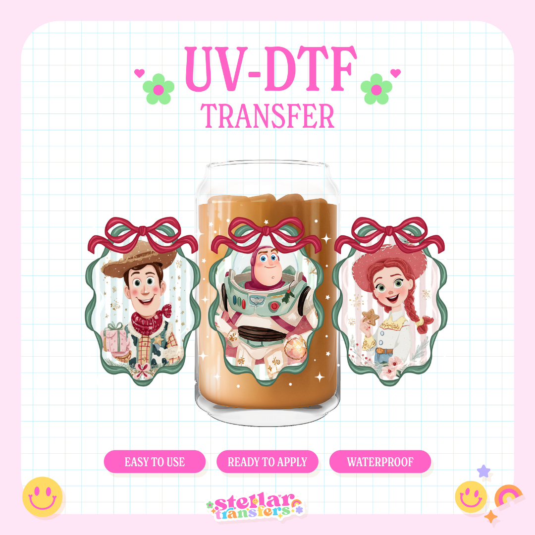 CHRISTMAS TOY FRAMES - 16 OZ UV DTF