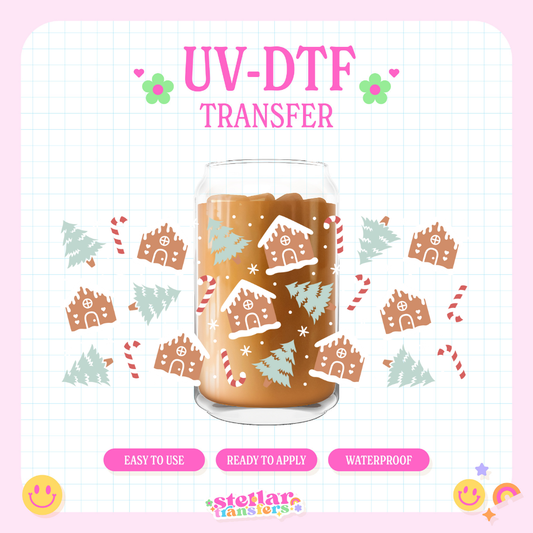CHRISTMAS HOUSES - 16 OZ UV DTF
