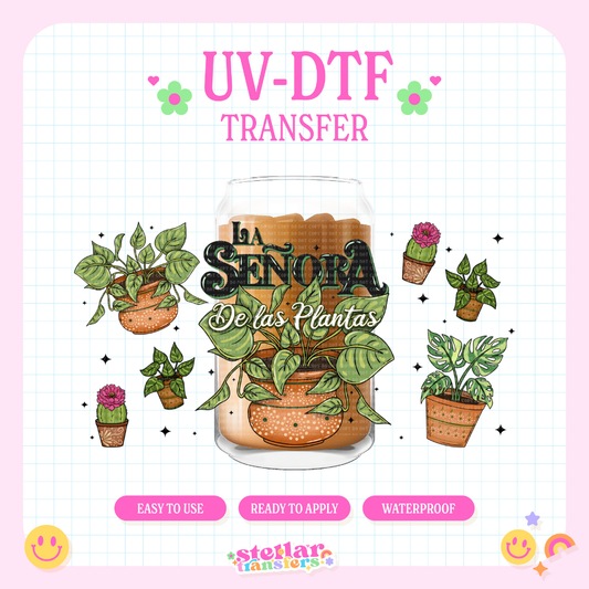 LA SENORA DE LAS PLANTAS - 16 OZ UV DTF