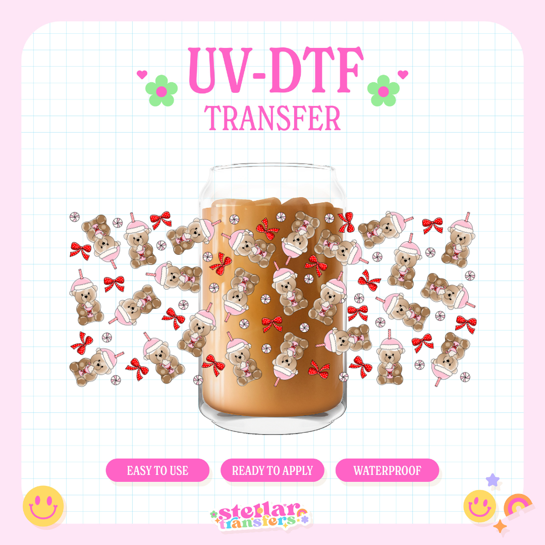 TEDDY HOLIDAY COFFEE - 16 OZ UV DTF