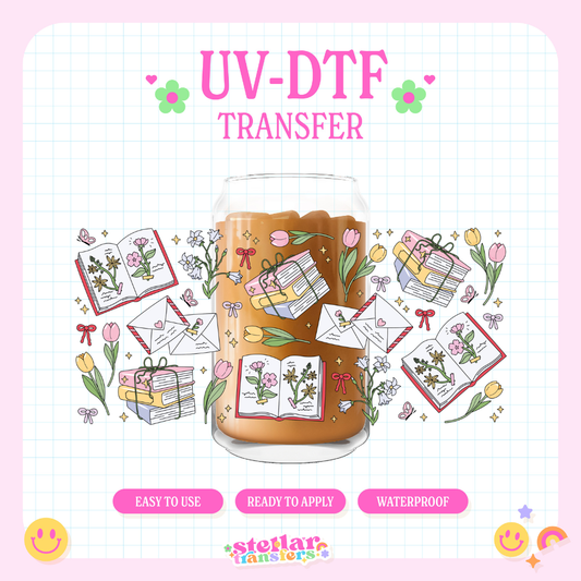 SPRING READS - 16 OZ UV DTF