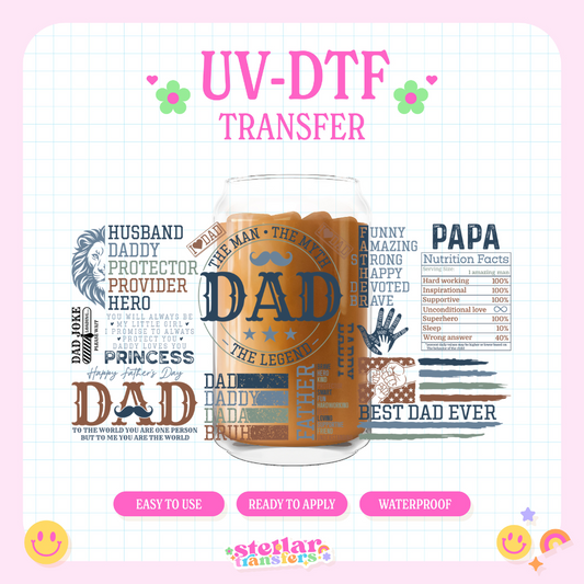 DAD - 16 OZ UV DTF