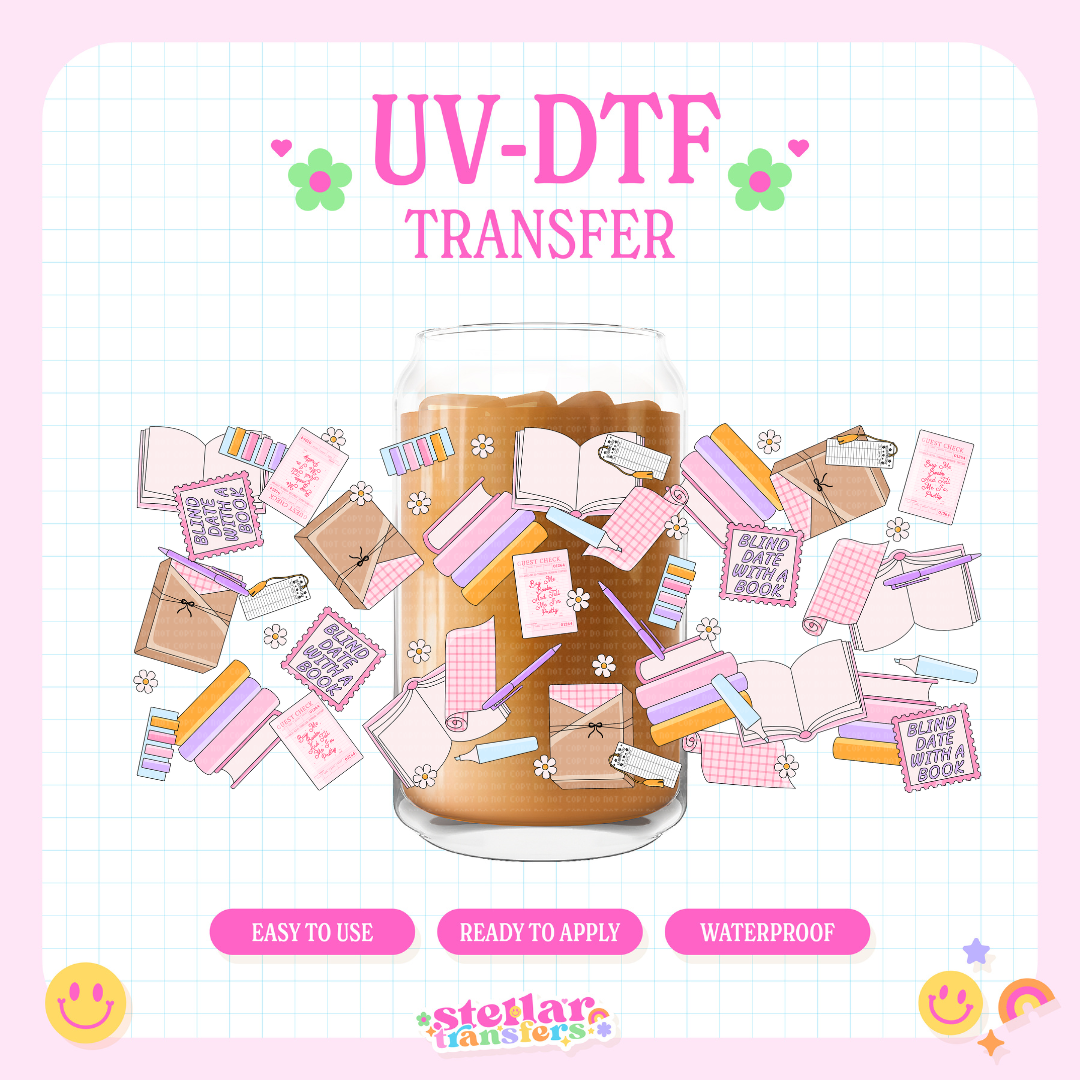 BLIND DATE WITH A BOOK - 16 OZ UV DTF