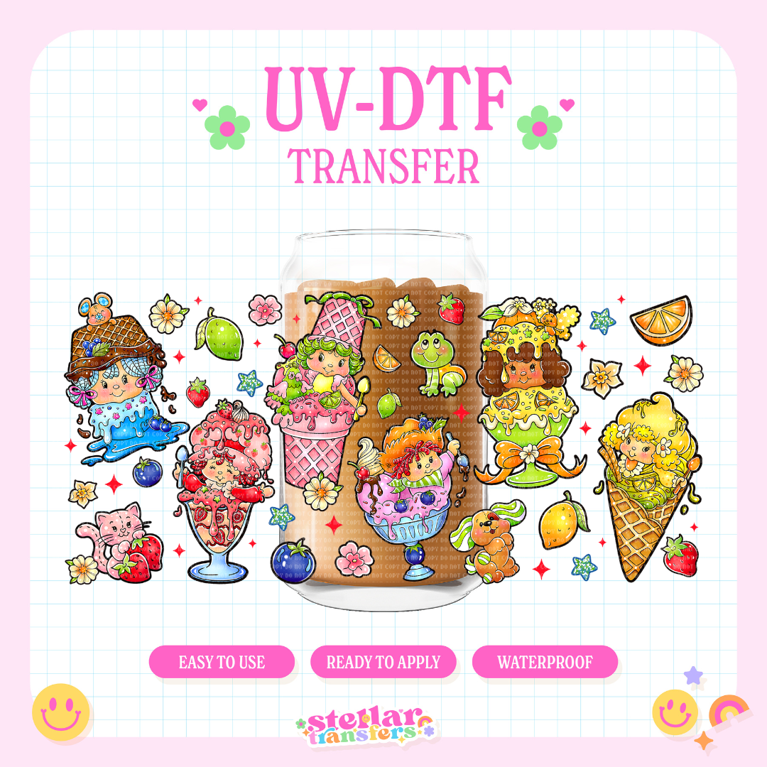 SHORTCAKE ICE CREAM - 16 OZ UV DTF