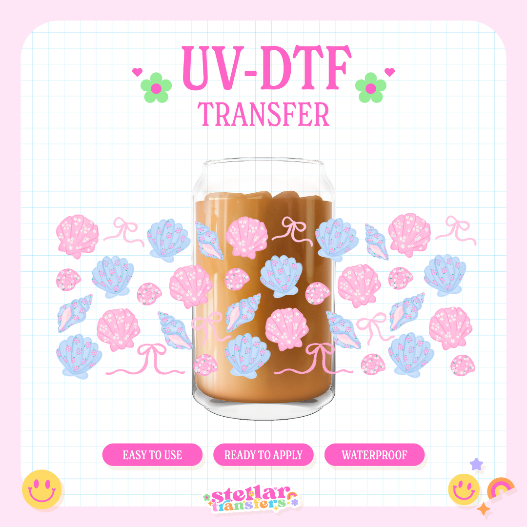 PRETTY SHELLS - 16 OZ UV DTF