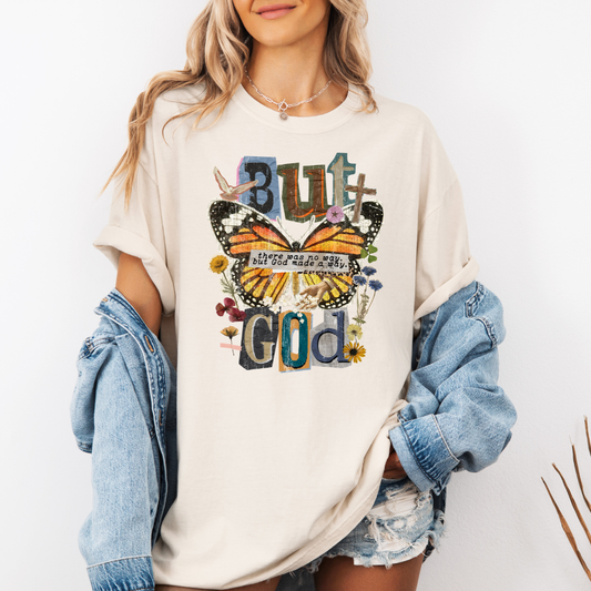 BUT GOD - CLEAR FILM SCREEN PRINT