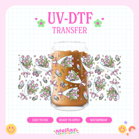 TULIP BOUQUET - 16 OZ UV DTF