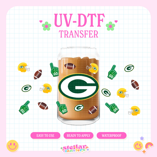 PACKERS TEAM - 16 OZ UV DTF