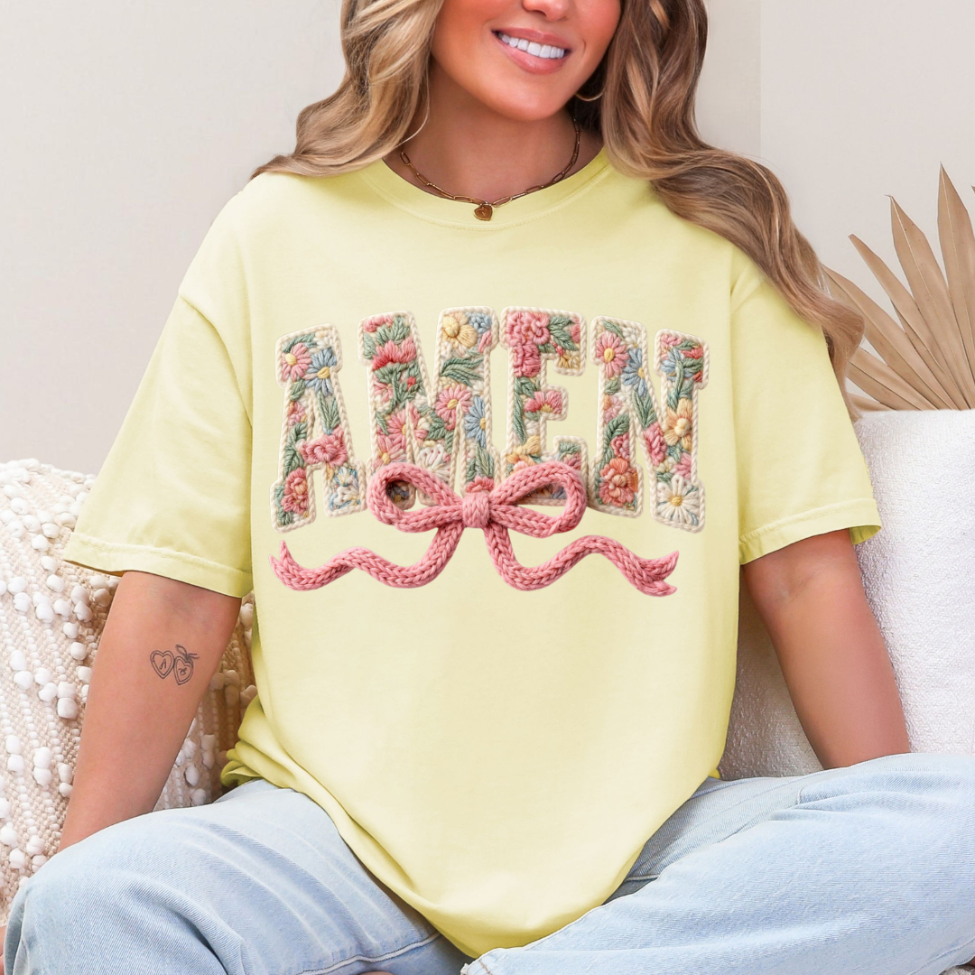 AMEN - CLEAR FILM SCREEN PRINT