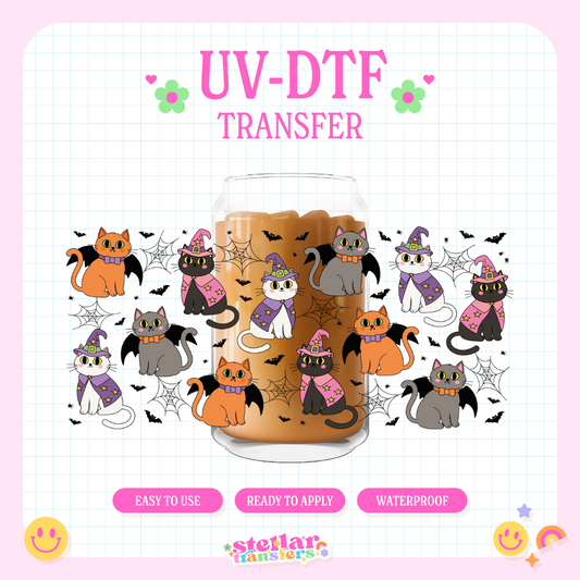HALLOWEEN KITTENS - 16 OZ UV DTF