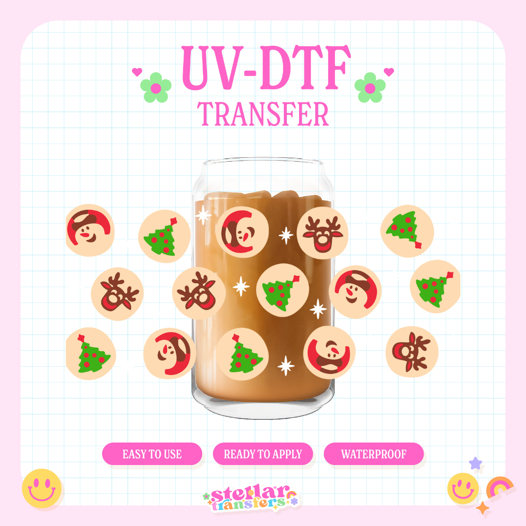 CHRISTMAS SUGAR COOKIES - 16 OZ UV DTF