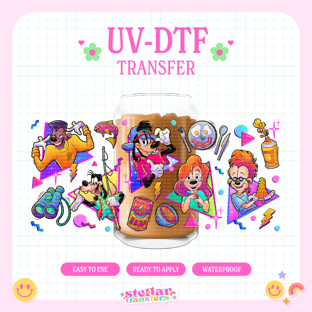 GOOFY FRIENDS - 16 OZ UV DTF