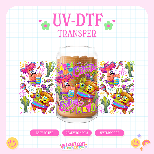 SPONGE CINCO DE MAYO - 16 OZ UV DTF