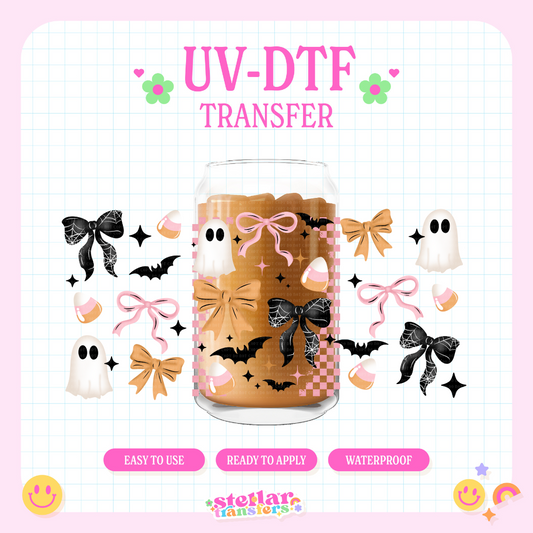 CUTE SPOOKY DOODLES - 16 OZ UV DTF