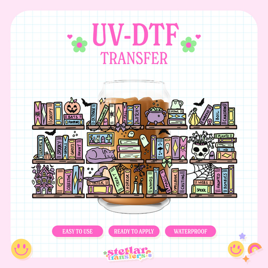 SPOOKY BOOKS - 16 OZ UV DTF