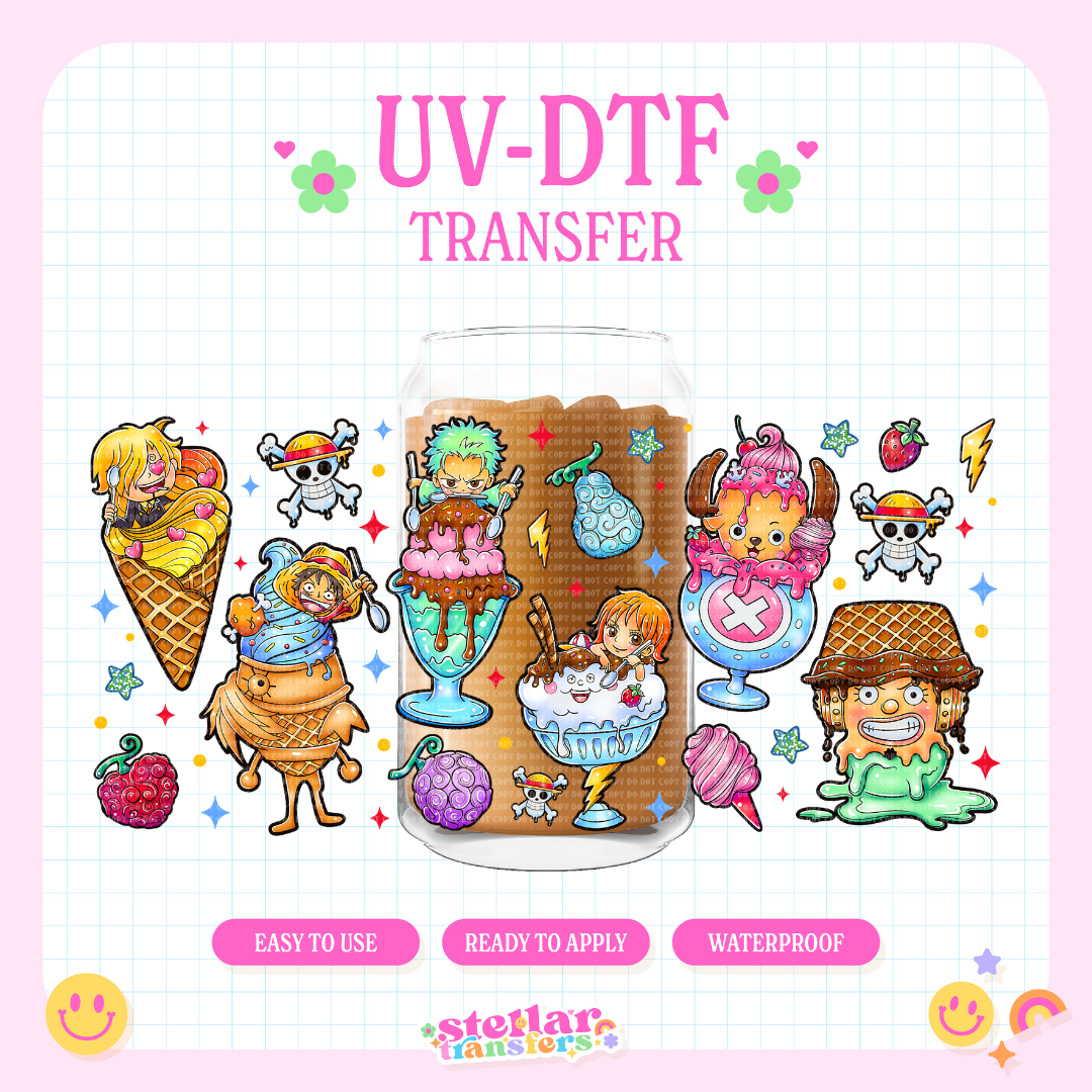 ANIME ICE CREAM - 16 OZ UV DTF