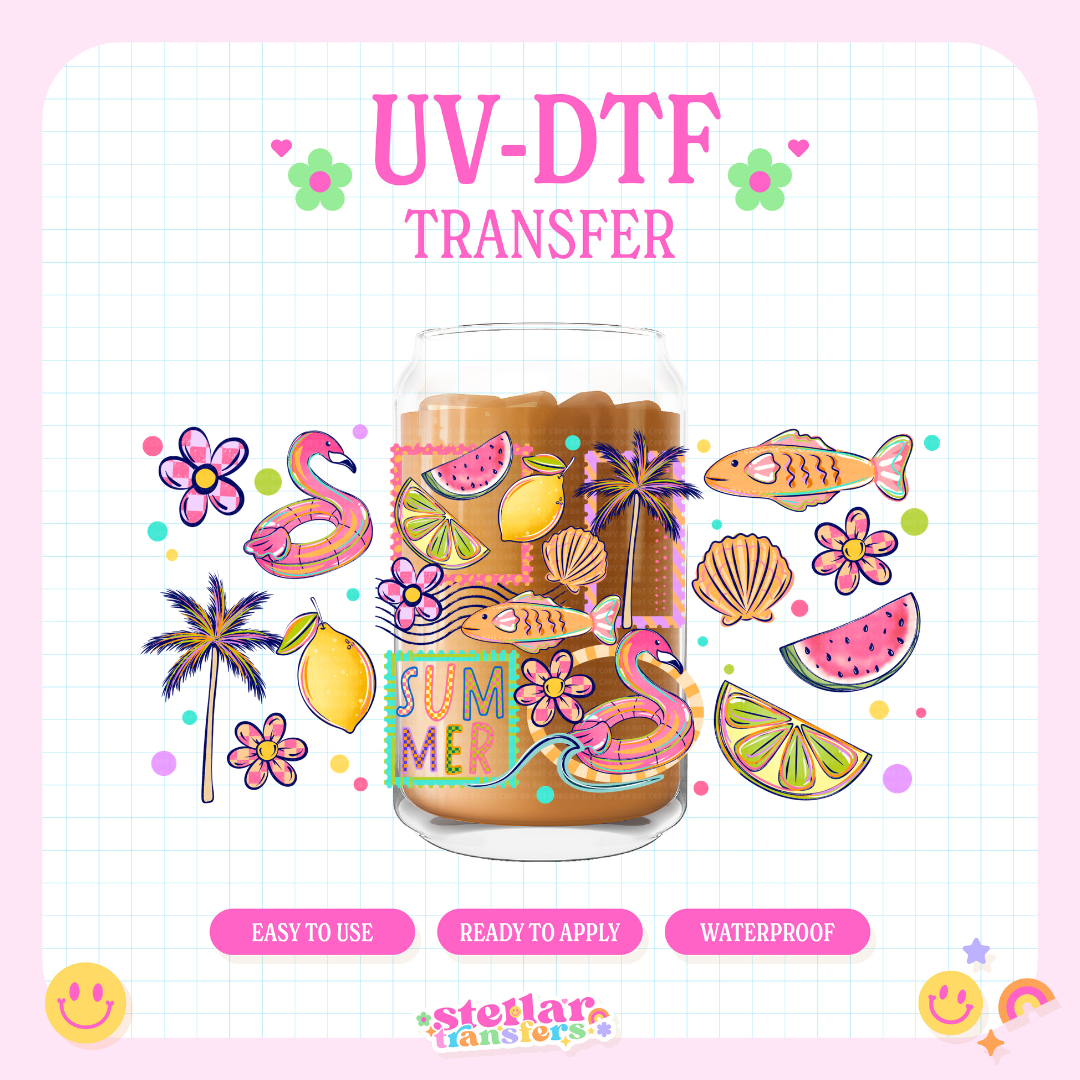 SUMMER CUTE THINGS - 16 OZ UV DTF
