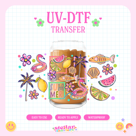 SUMMER CUTE THINGS - 16 OZ UV DTF