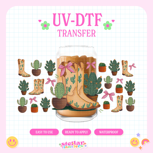 WESTERN BOOTS - 16 OZ UV DTF