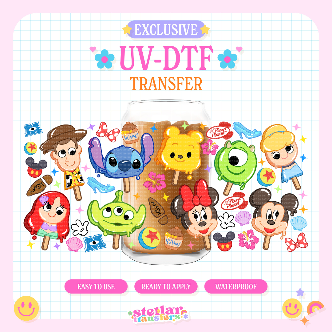 MAGICAL PARK ICE CREAM EXCLUSIVE - 16 OZ UV DTF
