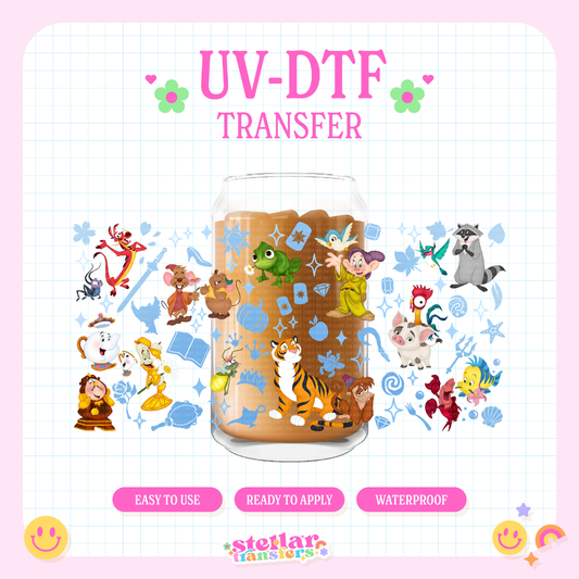 PRINCESS BUDDIES - 16 OZ UV DTF