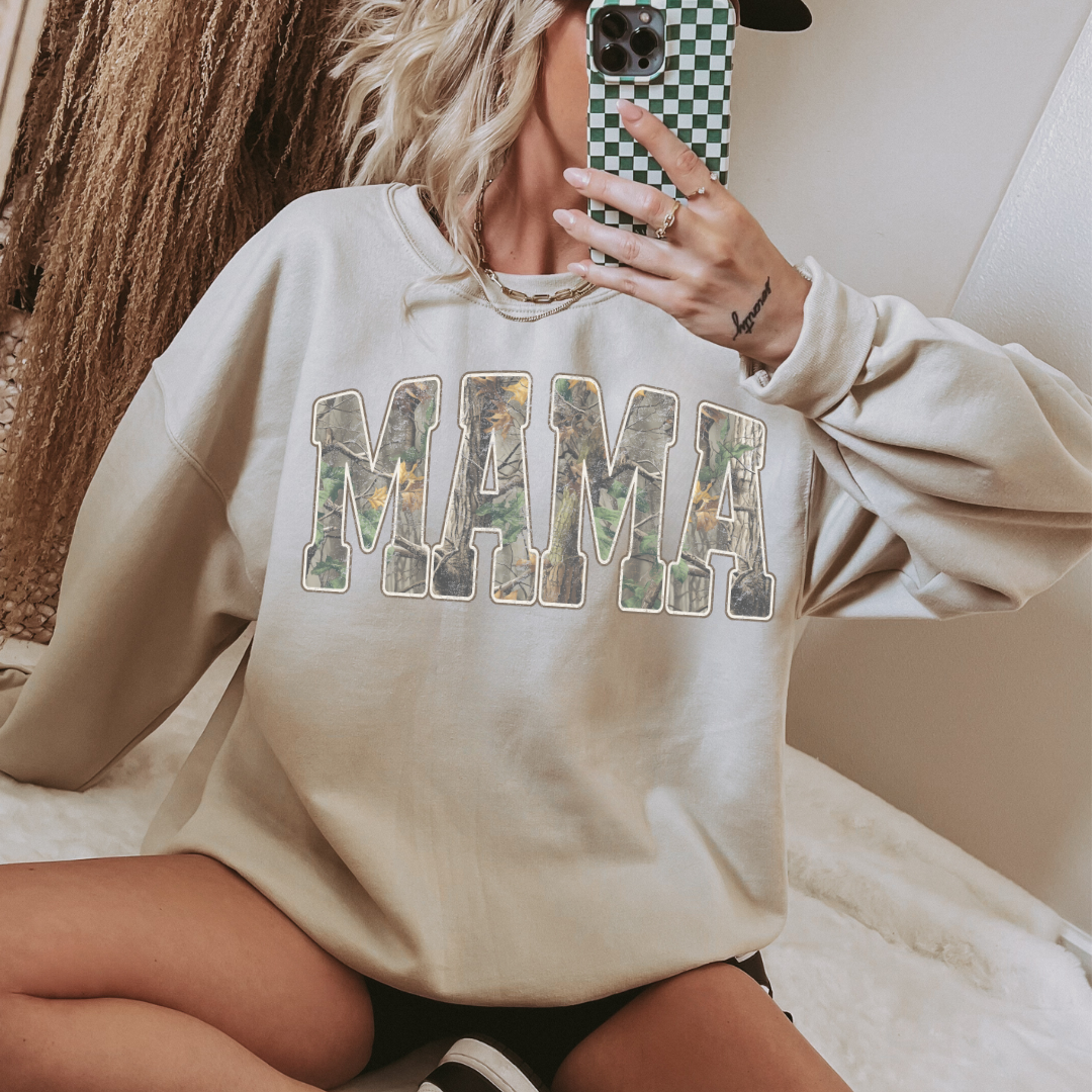 CAMO MAMA - CLEAR FILM SCREEN PRINT