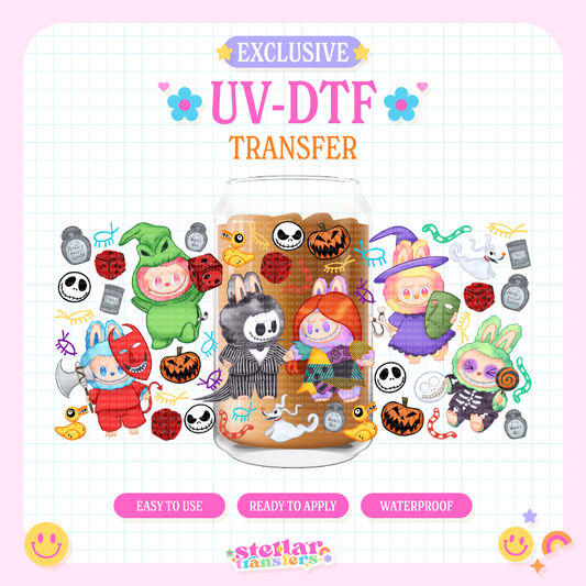 LABU NIGHTMARE FRIENDS EXCLUSIVE - 16 OZ UV DTF