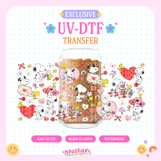 VALENTINE SNOOP EXCLUSIVE - 16 OZ UV DTF