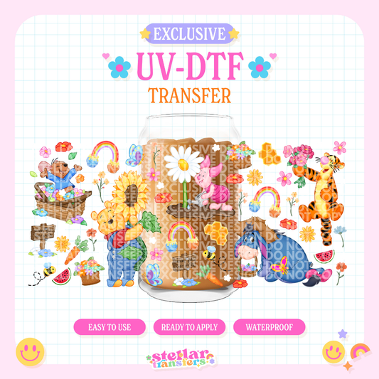 SPRING HONEY BEAR EXCLUSIVE - 16 OZ UV DTF