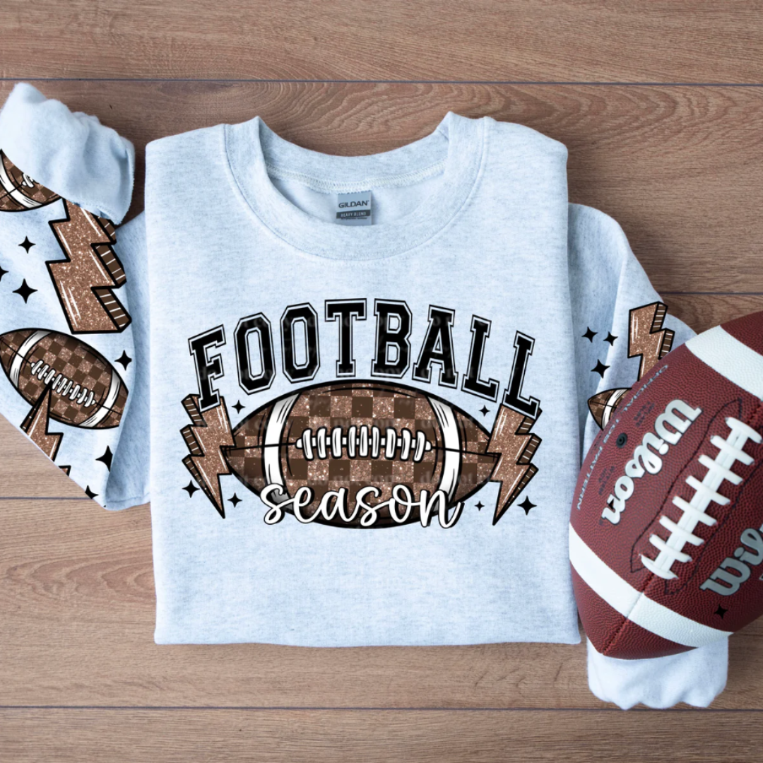 FOOTBALL SEASON + FREE SLEEVES - CLEAR FILM SCREEN PRINT