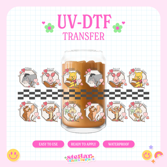 LOVE HONEY FRIENDS - 16 OZ UV DTF