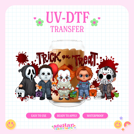 HORROR TRICK OR TREAT - 16 OZ UV DTF