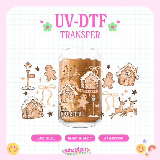 GINGERBREAD LANE CHRISTMAS - 16 OZ UV DTF